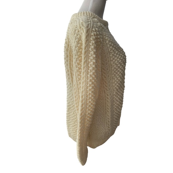 Vintage Handmade sweater, Irish Cable knit Sweater - Picture 5 of 8
